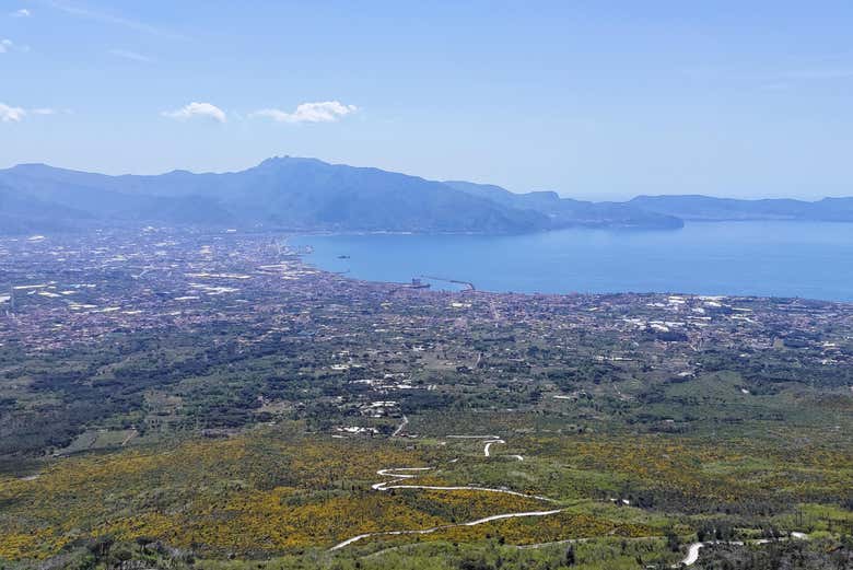 Vistas durante la ruta de senderismo